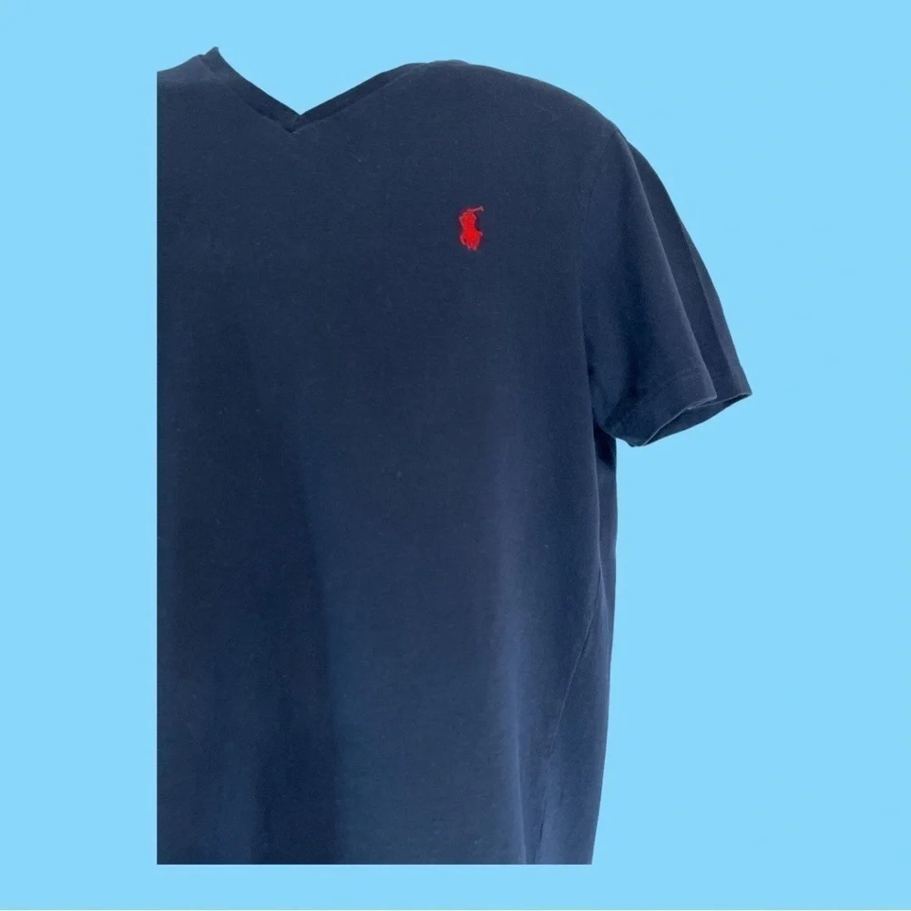 Ralph Lauren Men’s Polo Dark Blue T-Shirt Slim Fit Medium
